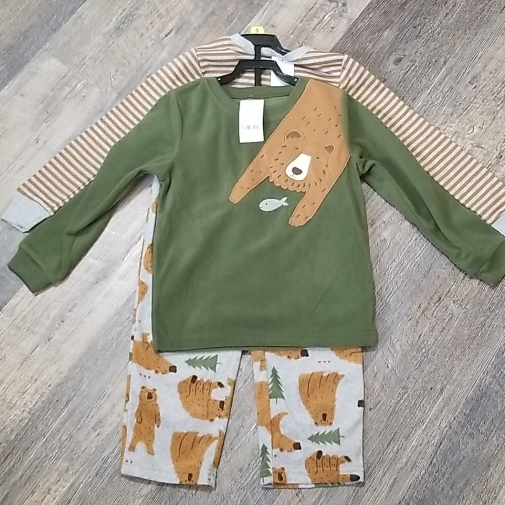 Carter's Boys 3 Piece Pajama Set - Picture 4 of 9